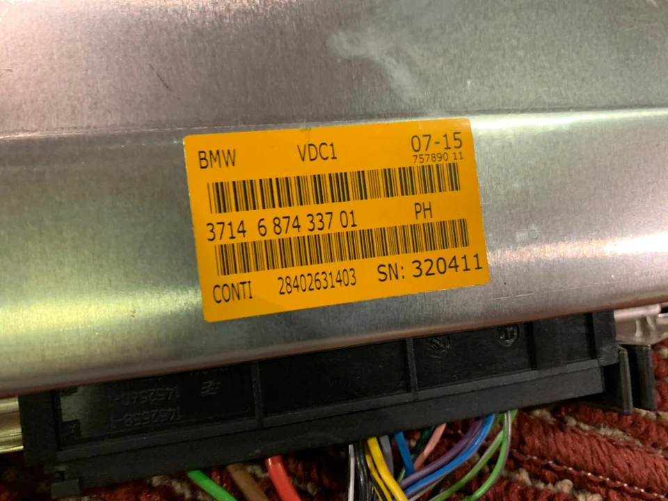 BMW F36 F31 F15 F16 VDC AIRMATIC SUSPENSIÓN NEUMÁTICA ECU MÓDULO UNIDAD DE CONTROL OEM 40K Foto 3 de 4