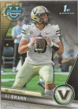 2023 Bowman Chrome University AJ Swann Rookie RC LSU Tigers (P)