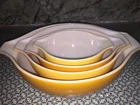Vintage Golden Butterfly Pyrex nesting Bowls
