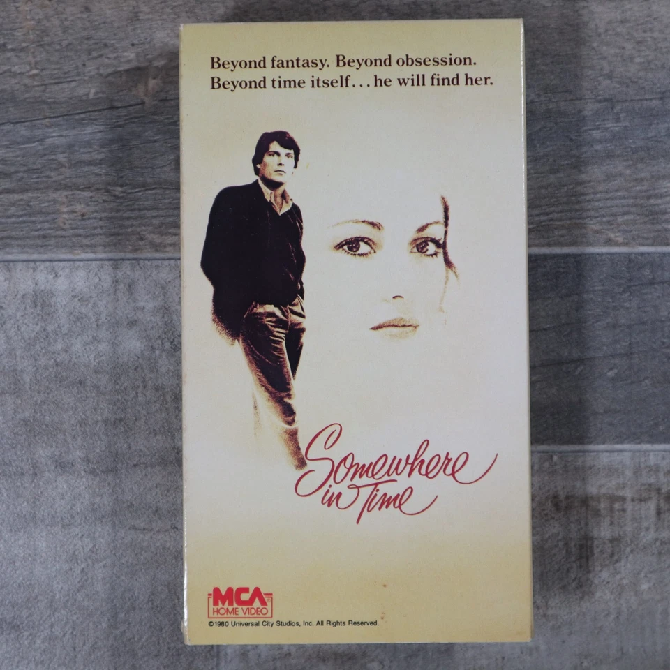 Somewhere In Time VHS VCR Christopher Reeve Jane Seymour Rated G Romance - Image 2 of 4