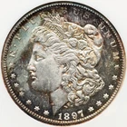 Morgan Silver Dollar 1897-S NGC MS-64 DMPL! Old Slab. Superb! Amazing eye appeal