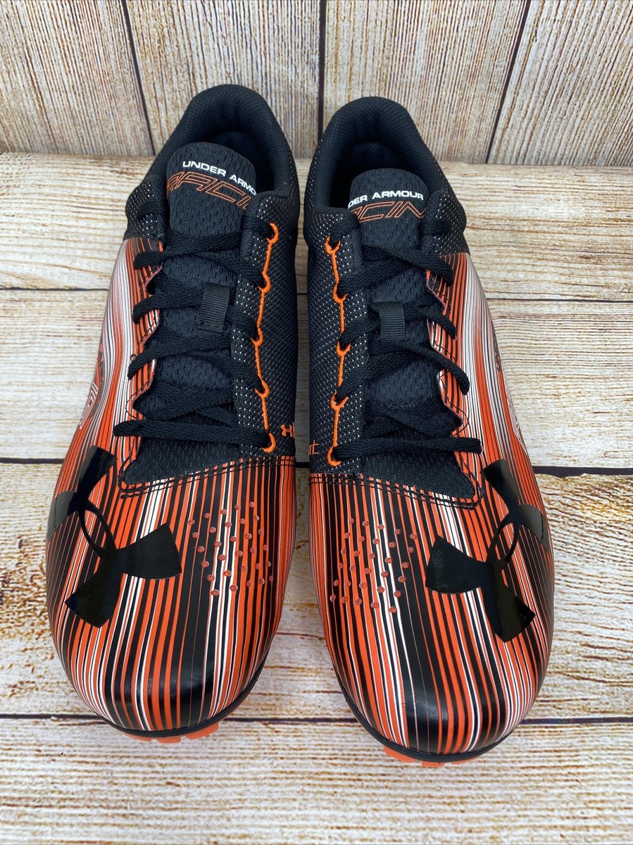 Under Armour Men Kick Sprint Spike Running Size 13 Orange Black 1273939-296 Ua UA Unisex Kick Sprint 5 Track Spikes – Midway Sports main image 3