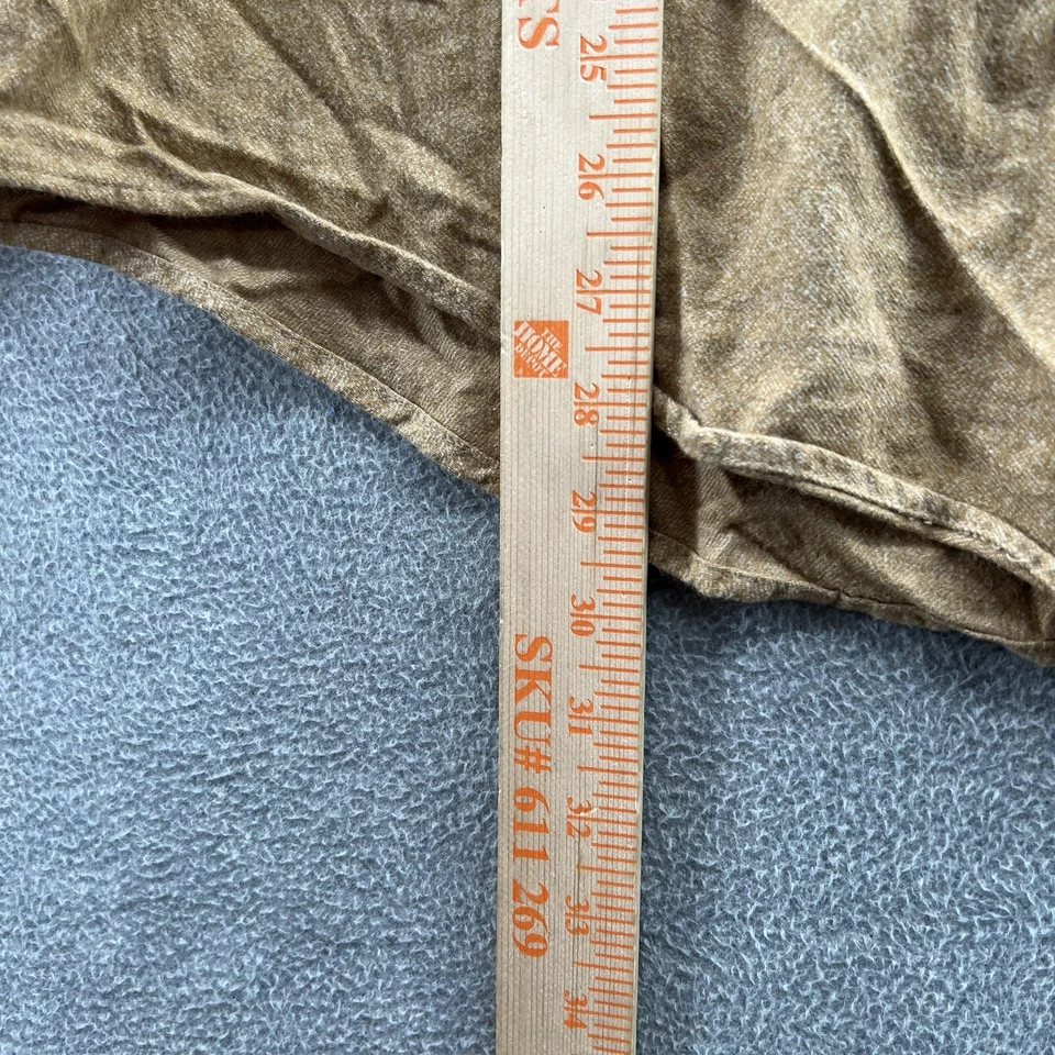 volcom jeans Mens Yellow Mustard Long Sleeve Button Up Shirt Size XL - Image 3 of 4