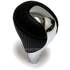 Oem Toyota 33504-53100-c0 Lexus Gated Automatic Black Leather Shift Knob