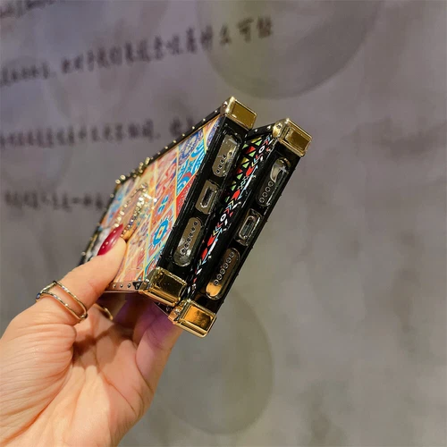 Luxury Ring Grid Totem Cover Case For 11 12 13 14 15 16 Pro Max XR XS 7 8 SE 16E - Picture 6 of 17