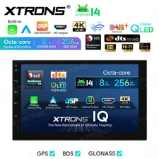 7" Android 14 Qualcomm 8Core 8+256GB Car Stereo GPS SatNav Radio DTS 4K WiFi USB