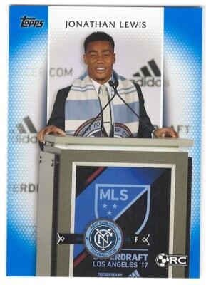 JONATHAN LEWIS 2017 Topps MLS #107 BLUE /99 RC Rookie NYCFC New York City FC