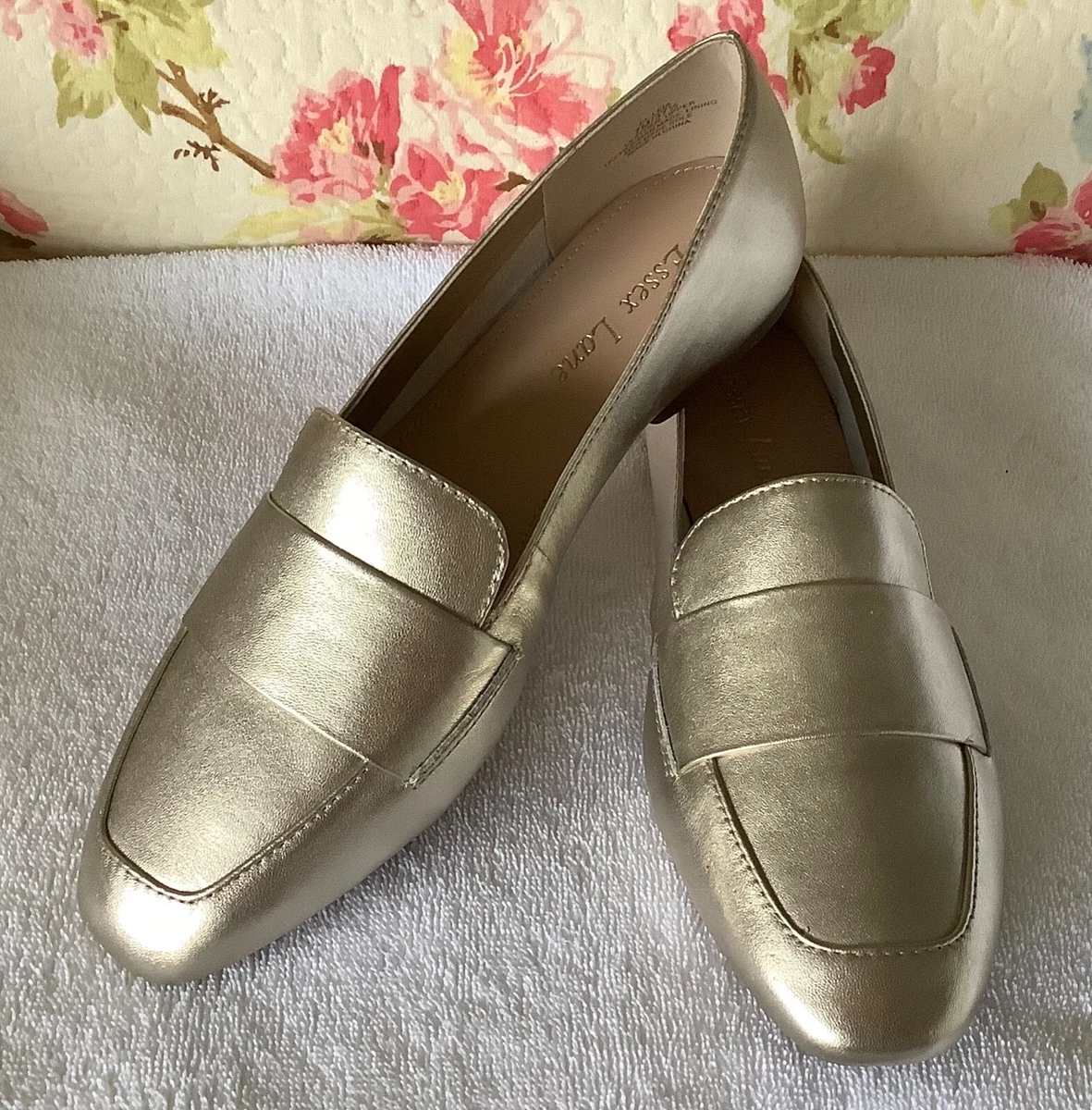 Lane metallic loafer clearance