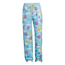 The Simpsons Homer Men's Graphic Print Blue Lounge Sleepwear Sleep Pants: 2XL