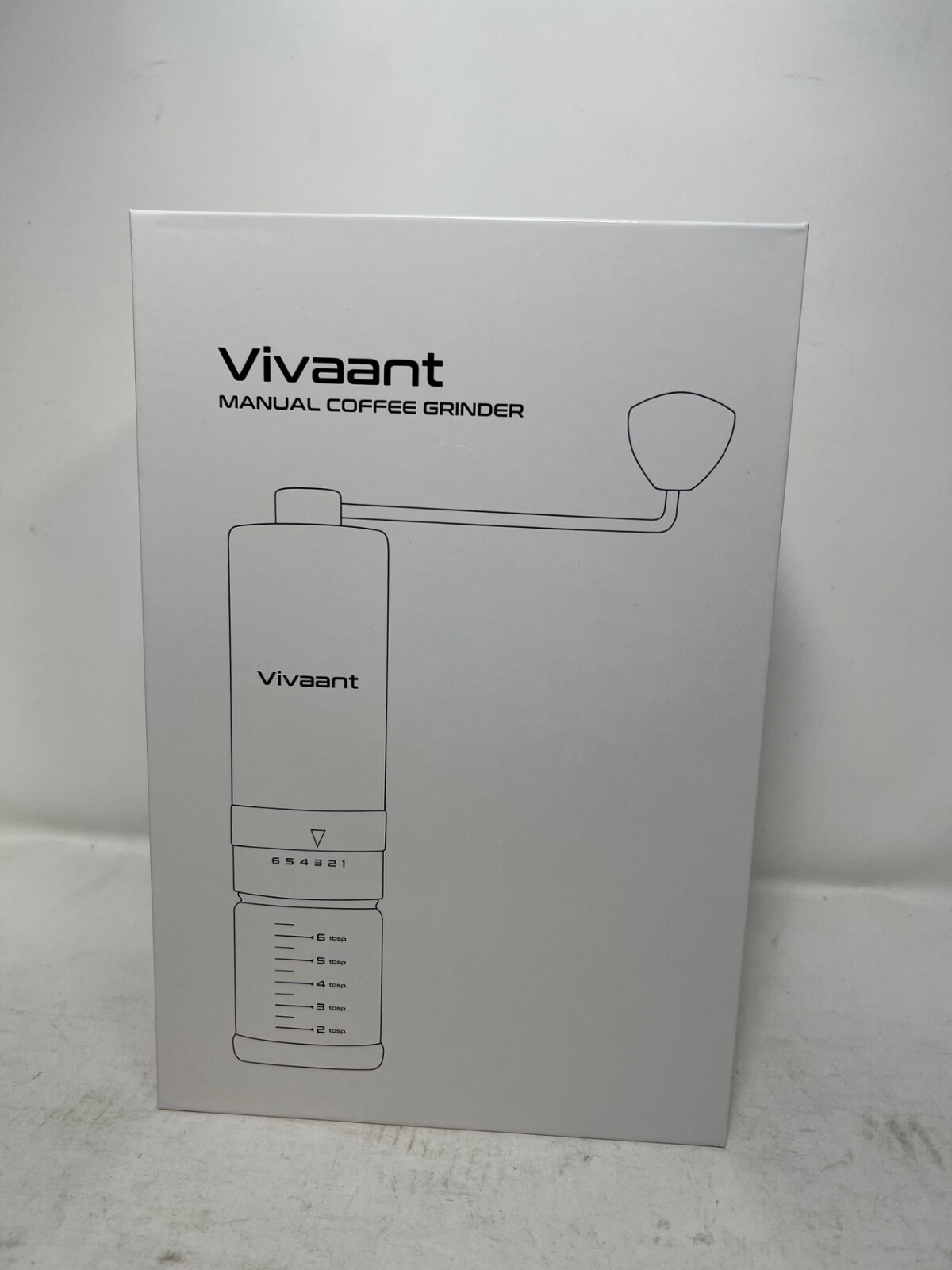 Vivaant Manual Coffee Grinder Hand Coffee Grinder with Adjustable