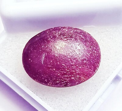 100% Natural Ruby Cabochon Certified Loose Gemstone 21.20 Ct With Free Gift