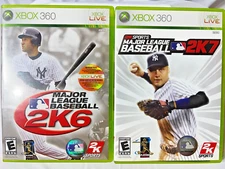 Lot of 2 XBOX 360 Major League Baseball 2K6 2006 & 2K7 2007 by 2K Sports