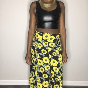faux leather bustier crop top