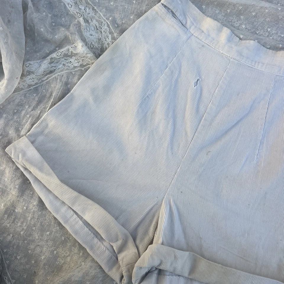 Vintage 1940s White Corduroy Shorts Senior Cords  Sportswear Separates Jantzen - Image 3 of 4