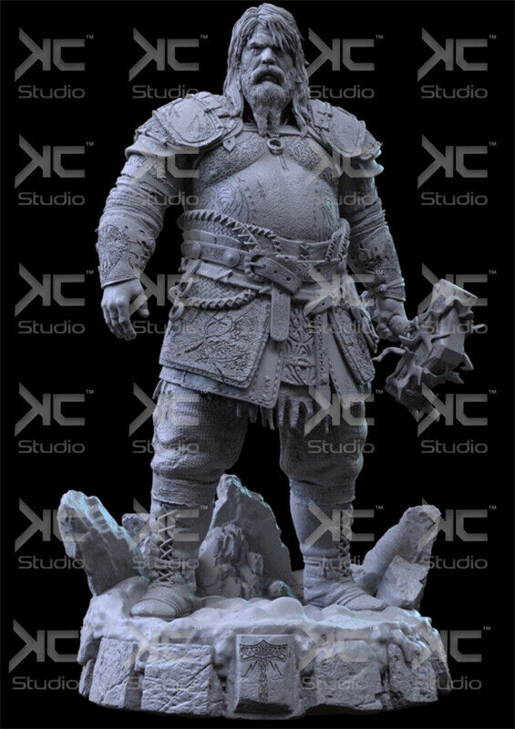 God Of Wars Thor 3D Printing Unpainted Figure Model GK Blank Kit New In  Stock