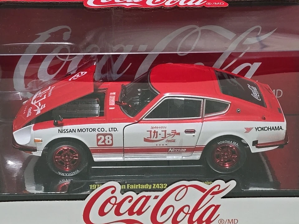 Coca Cola 1970 Nissan Fairlady Z432 Limited Edition Coke Car - 1/24 M2 Machines - Image 2 of 4