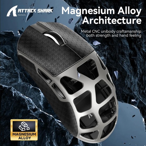 ATTACK SHARK R3 46g Magnesium Alloy Mouse, PixArt PAW3395 BT/2.4G/Wired,26000DPI - Picture 42 of 64
