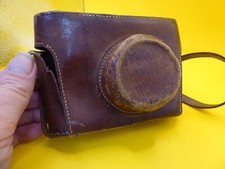 Zeiss Ikon Camera Case  genuine leather case with leather strap also