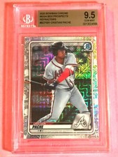 Christian Pache 2020 BOWMAN CHROME MEGA BOX REF #BCP201 BGS 9.5 GEM MINT Braves