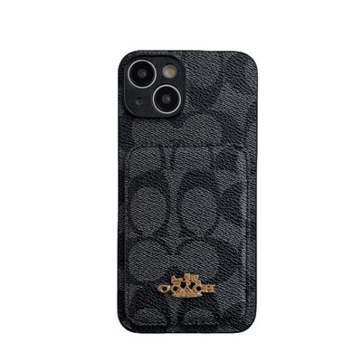Coach Signature Insert card bag Cell Phone Case Multiple colors Multiple Models