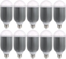 10-Pack 12W Warm White LED Hood Lamp - Energy-Efficient Lighting