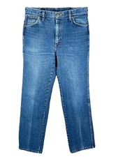 Men’s Slim Fit Straight-Leg 100% Cotton Denim Jeans, Size 32 Medium, USA-Made