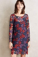 NWT New Anthropologie Moulinette Soeurs Lace Harvest Blooms Dress Crochet Sz 4
