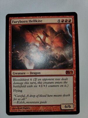 Carte Magic The Gathering - Furyborn Hellkite - Mythic Rare - Édition Magic 2012 (M12)
