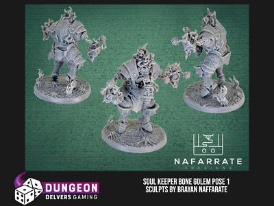 Greater Bone Golem Skelett Seelenhüter DND Monster Fantasy Miniatur Boss riesig