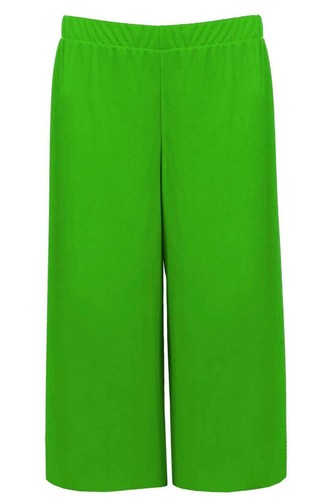 Pantalones Cortos Culottes Mujer Pierna Ancha Damas Elástico Estampado Elástico Talla Grande - Imagen 7 de 38