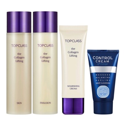 Charmzone TOPCLASS The Collagen Lifting Skincare 4 Artikel Set/Anti-Aging/Falten