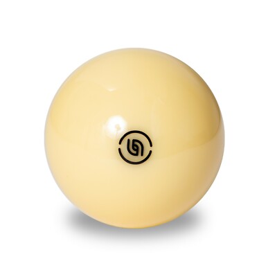 Aramith Tournament Pool Cue Ball 2 1/4'' with Black Logo