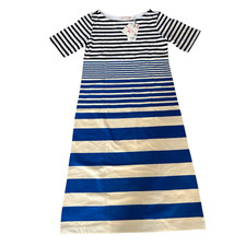 UNIQLO x MarnT shirt shortsleeve Dress  Striped cotton blue / orange NEW