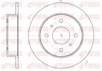 2X Bremsscheibe Remsa 6200.00 FüR Nissan 258Mm Primera P11 P10 Hatchback Almera
