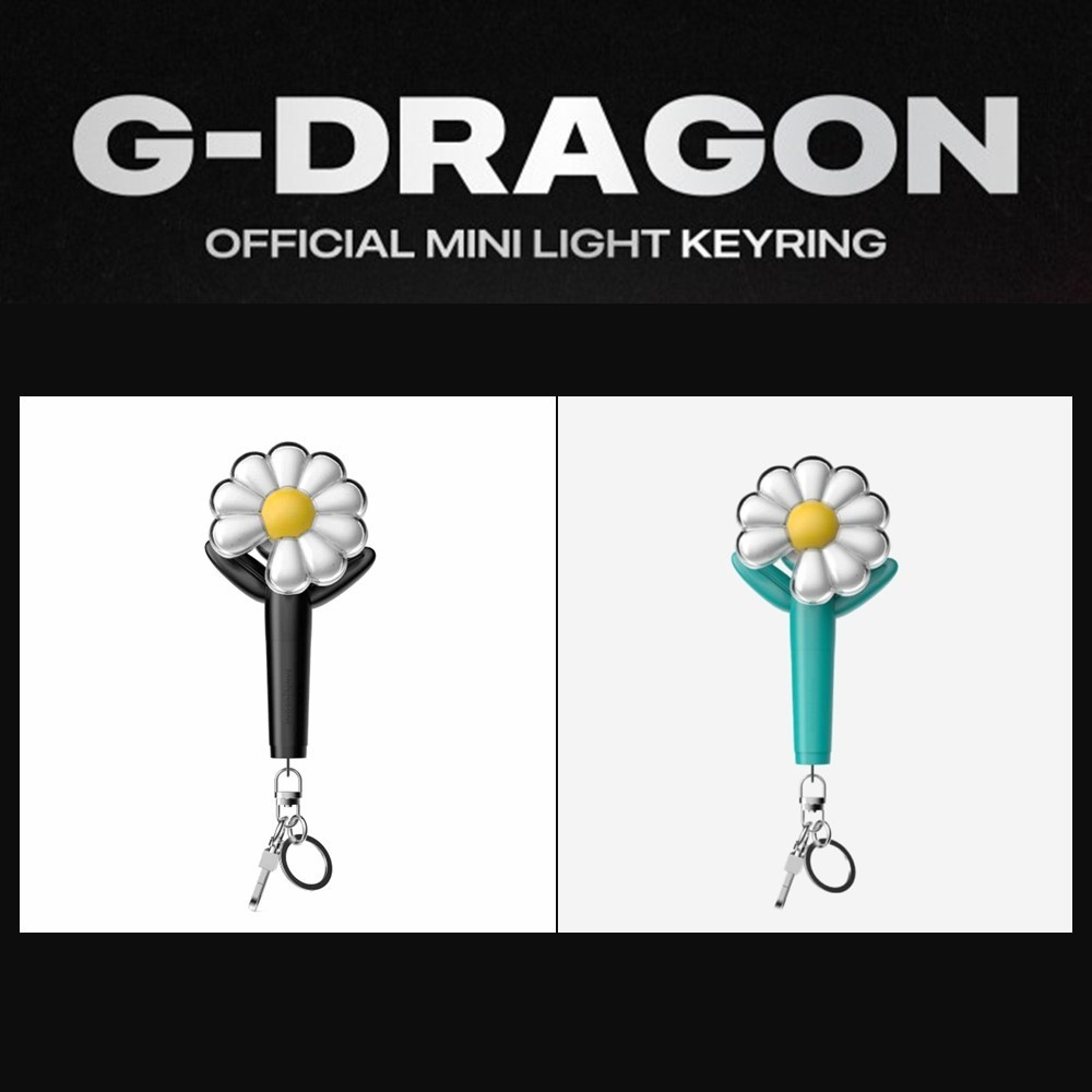 G-DRAGON GD Official Mini Light Keyring ( Black / Mint Ver