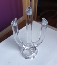 MARC AUREL NACHTMANN 24% Crystal Triple Arm Candle Holder Candelabra