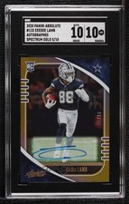 2020 Absolute Rookie Signatures Gold Spectrum 5/10 CeeDee Lamb SGC 10 Auto 2k3