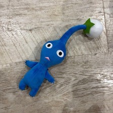 Nintendo Pikmin Blue Pikmin Plush Pouch Mascot Keychain Zipper Pocket