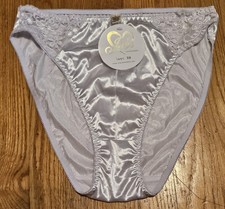 NWT Vintage Jolie Intimates White High Cut Lingerie White Lace Detail Sz 10/ XL