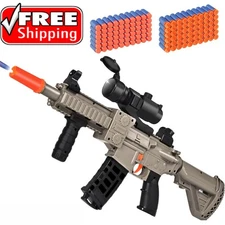 Realistic Toy Rifle For Nerf Darts Gun Automatic Sniper With Scope Electric Set