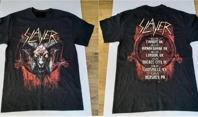 Reprint Slayer Farewell Tour 2025 Merch Tour Dates Two Sided T-Shirt