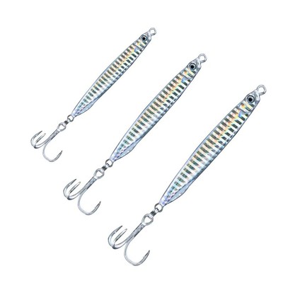 Saltwater Fishing Lures Fishing Jigs Fishing Spoons for Silver (40g+50g+60g )