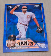 DAVID VILLAR 2023 TOPPS CHROME SAPPHIRE RC SAN FRANCISCO GIANTS #277