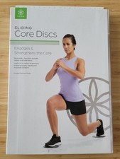Gaiam Core Sliding Discs Dual Sided Workout Sliders for Carpet/Hardwood Floor