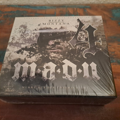 Bizzy Montana-M.a.d.U. 4, MadU 4, 2CD  Box inkl. Flachmann, Poster, Autogrammk.