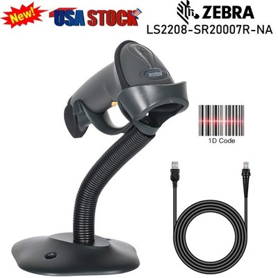 Symbol Motorola LS2208 Handheld USB 1D Laser Barcode Scanner with Stand
