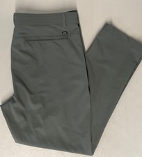HURLEY Men's Performance Stretch Pants Regular Fit Water Repel 38x32 Tech GRAY