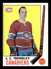 1969-70 Topps Hockey #5 J. C. TREMBLAY Montreal Canadiens NM+ oc