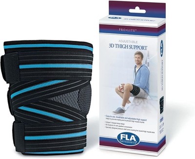 FLA 2X-Large Prolite 3D Thigh Support Braces Black/Blue