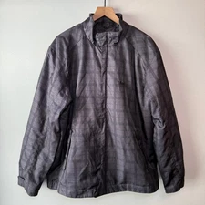 North End Sport FedEx Lightweight Water Resistant Plaid Print Jacket X-Large